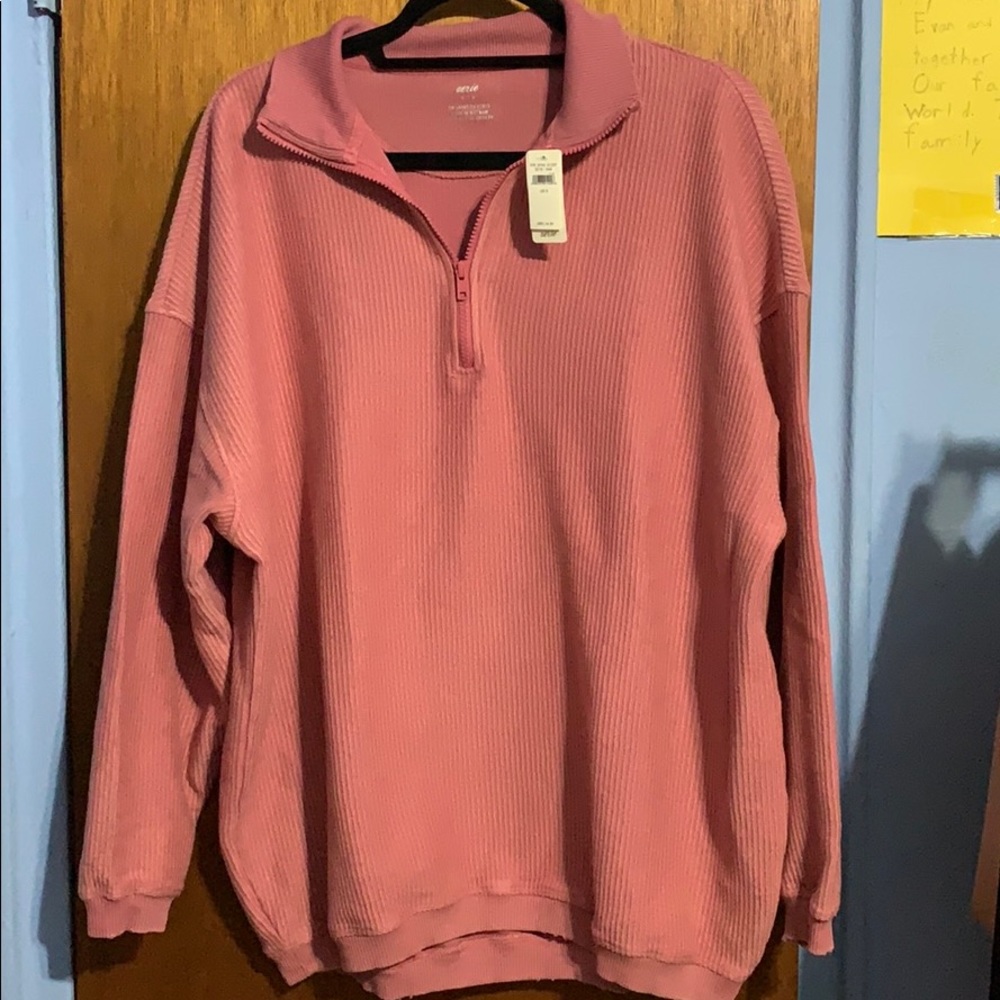 Aerie oversized Quarter Zip Sweatshirt